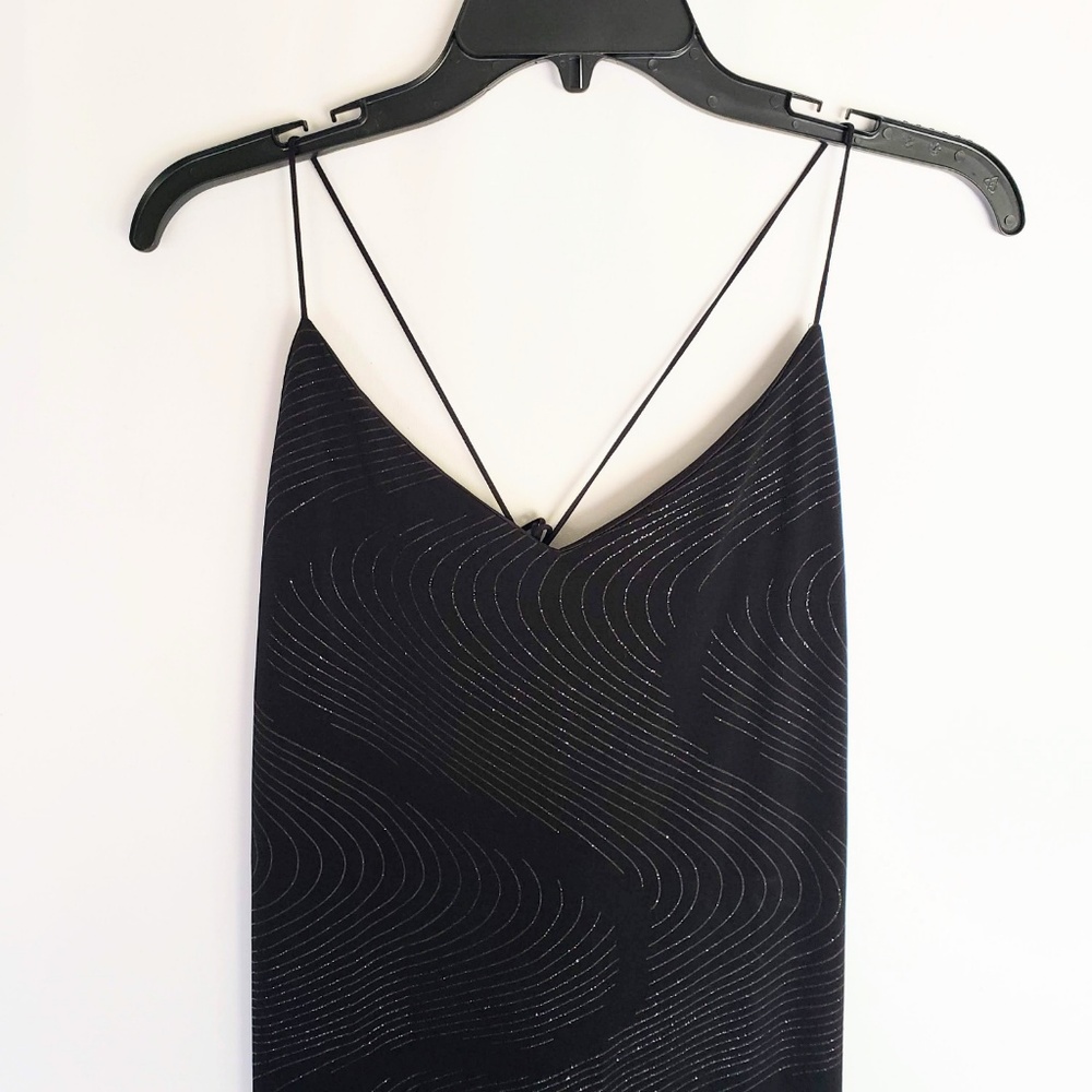 Chesley Black Glitter Detail Dress - Picture 2 of 6
